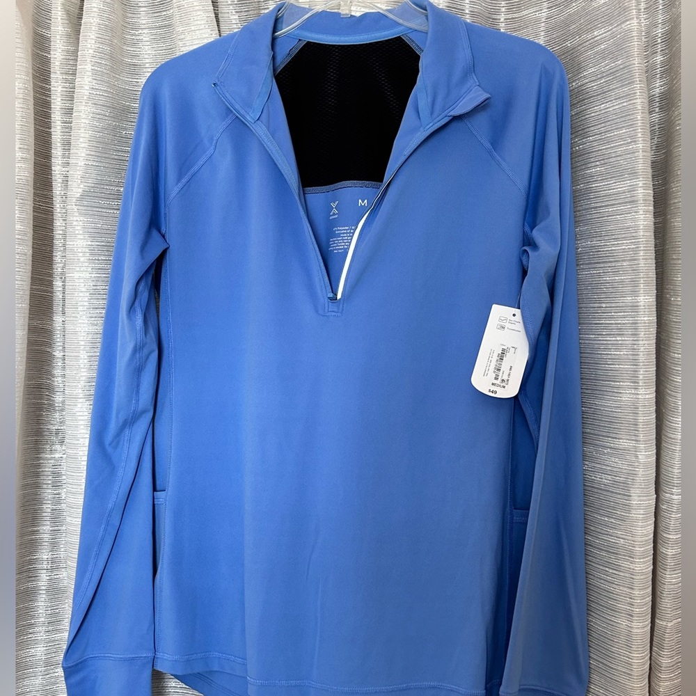 Ladies 3/4 zip pullover